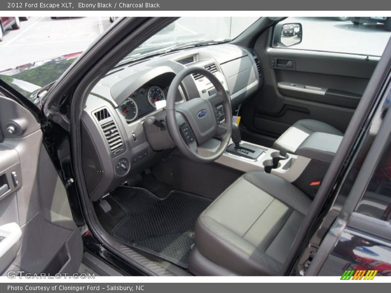  2012 Escape XLT Charcoal Black Interior