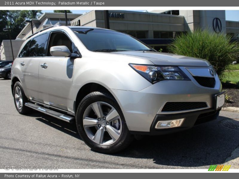 Palladium Metallic / Taupe 2011 Acura MDX Technology
