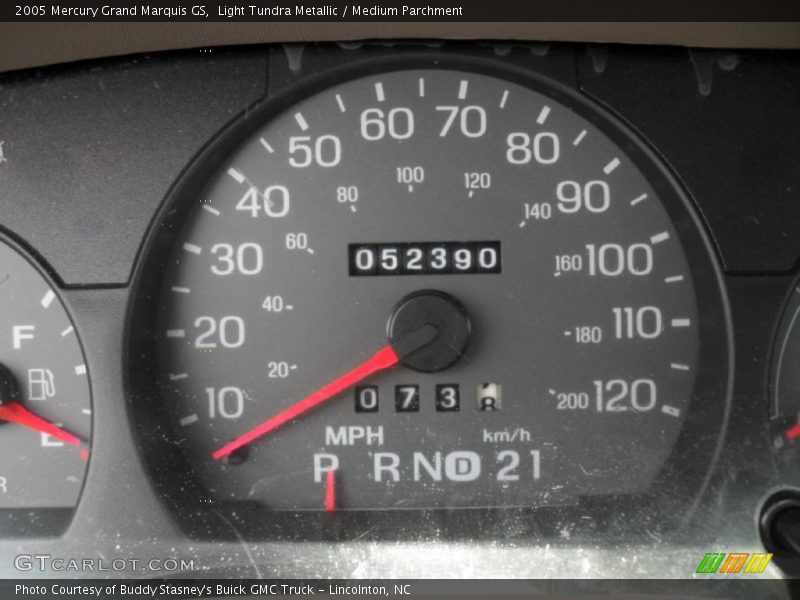 Light Tundra Metallic / Medium Parchment 2005 Mercury Grand Marquis GS