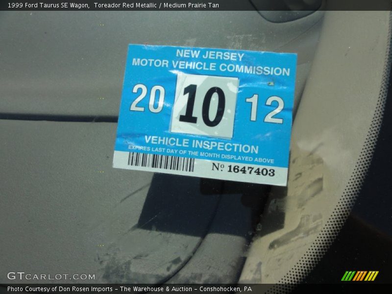 Toreador Red Metallic / Medium Prairie Tan 1999 Ford Taurus SE Wagon