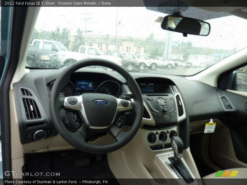 Frosted Glass Metallic / Stone 2012 Ford Focus SE 5-Door