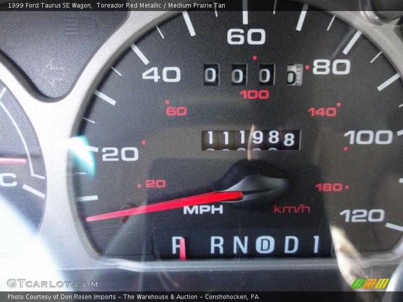 Toreador Red Metallic / Medium Prairie Tan 1999 Ford Taurus SE Wagon