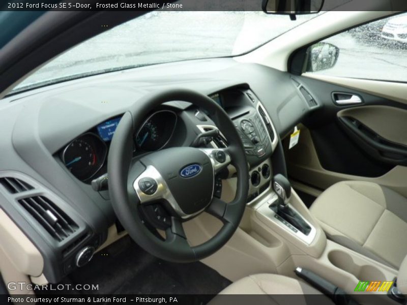 Frosted Glass Metallic / Stone 2012 Ford Focus SE 5-Door