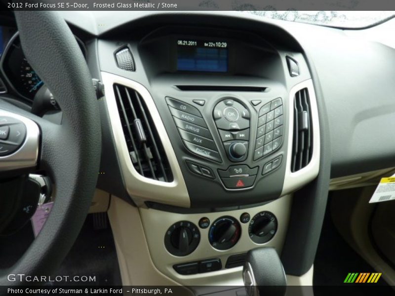 Frosted Glass Metallic / Stone 2012 Ford Focus SE 5-Door