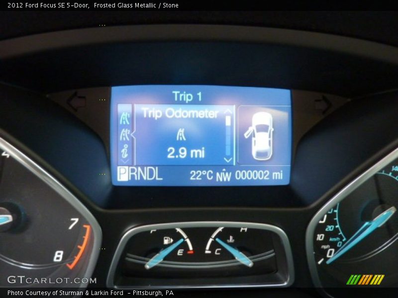 Frosted Glass Metallic / Stone 2012 Ford Focus SE 5-Door