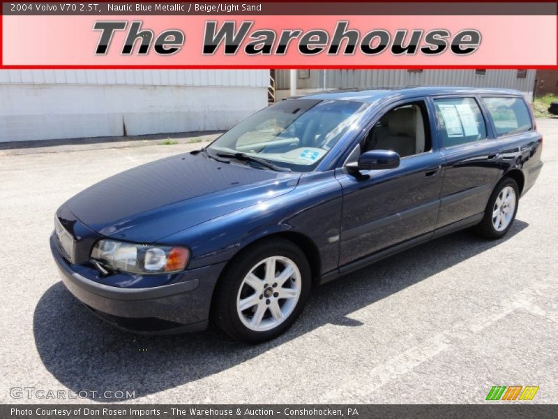 Nautic Blue Metallic / Beige/Light Sand 2004 Volvo V70 2.5T