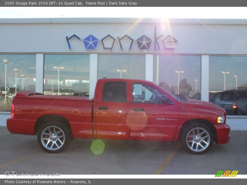 Flame Red / Dark Slate Gray 2005 Dodge Ram 1500 SRT-10 Quad Cab
