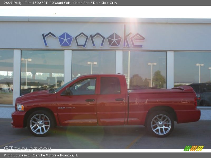 Flame Red / Dark Slate Gray 2005 Dodge Ram 1500 SRT-10 Quad Cab