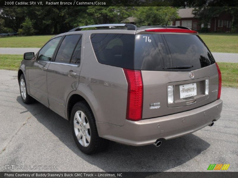 Radiant Bronze / Cashmere/Cocoa 2008 Cadillac SRX V8