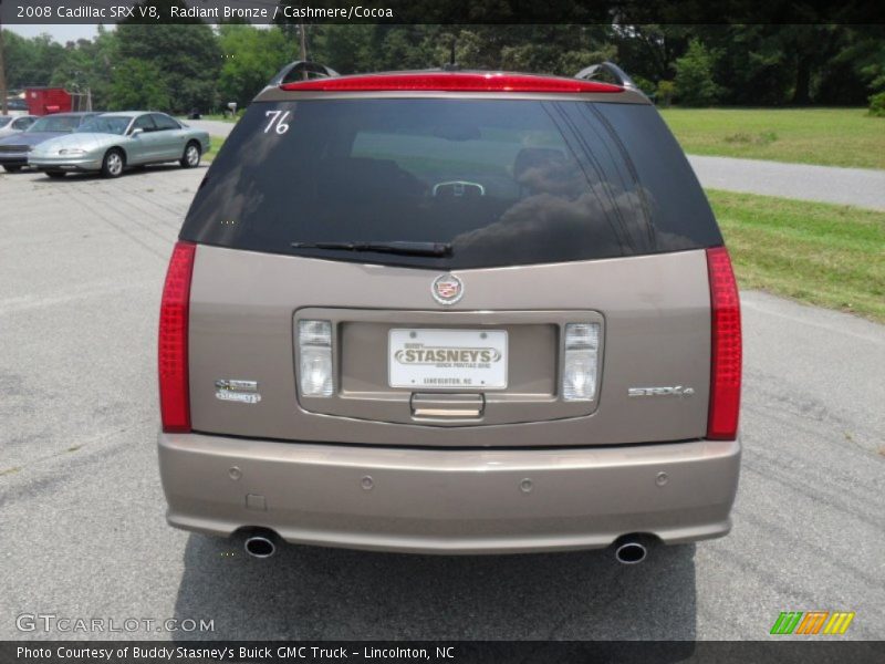 Radiant Bronze / Cashmere/Cocoa 2008 Cadillac SRX V8