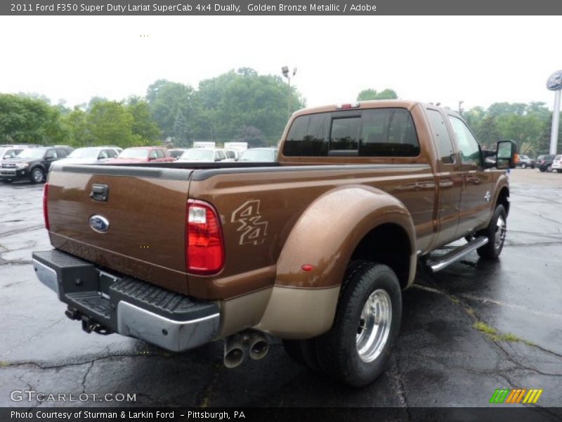  2011 F350 Super Duty Lariat SuperCab 4x4 Dually Golden Bronze Metallic