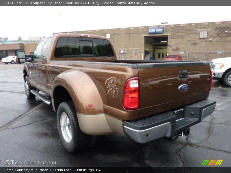  2011 F350 Super Duty Lariat SuperCab 4x4 Dually Golden Bronze Metallic