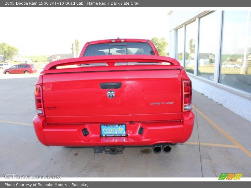 Flame Red / Dark Slate Gray 2005 Dodge Ram 1500 SRT-10 Quad Cab