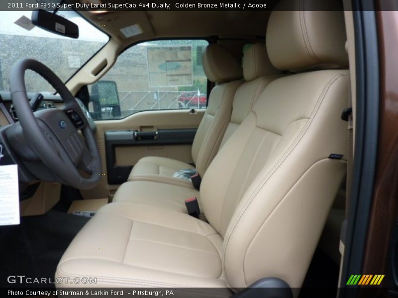  2011 F350 Super Duty Lariat SuperCab 4x4 Dually Adobe Interior