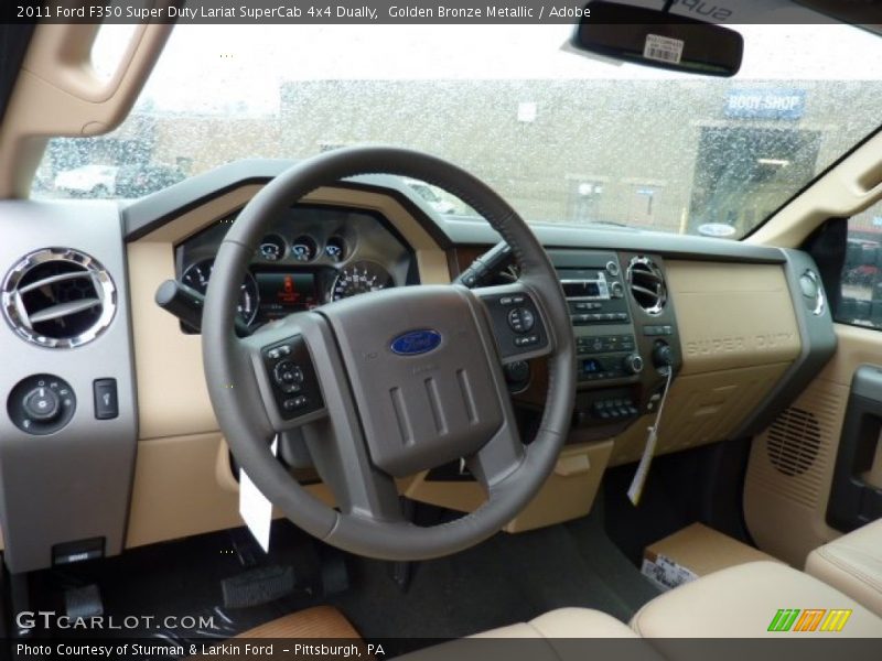 Dashboard of 2011 F350 Super Duty Lariat SuperCab 4x4 Dually
