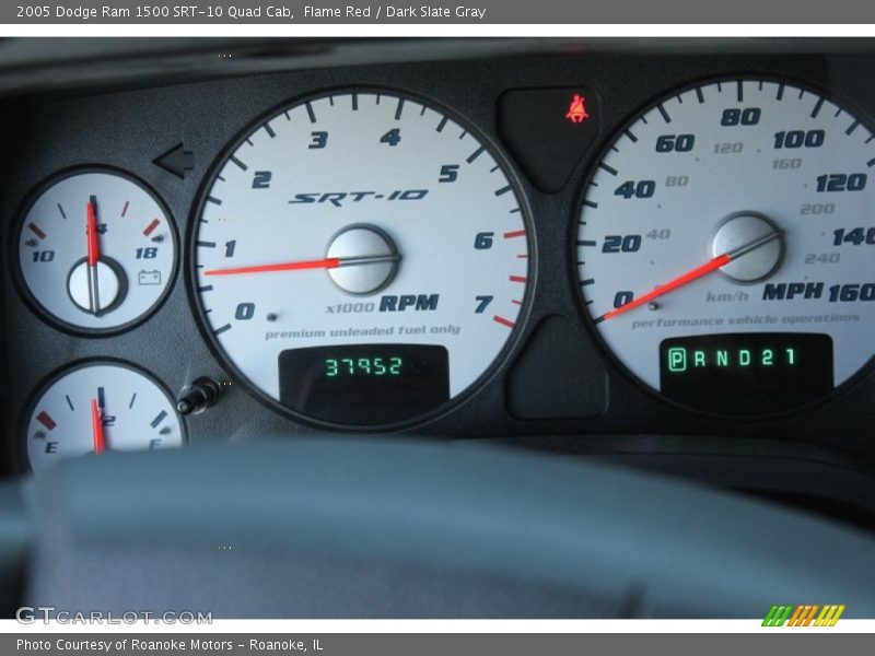 Flame Red / Dark Slate Gray 2005 Dodge Ram 1500 SRT-10 Quad Cab