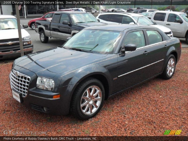 Steel Blue Metallic / Dark Khaki/Light Graystone 2008 Chrysler 300 Touring Signature Series