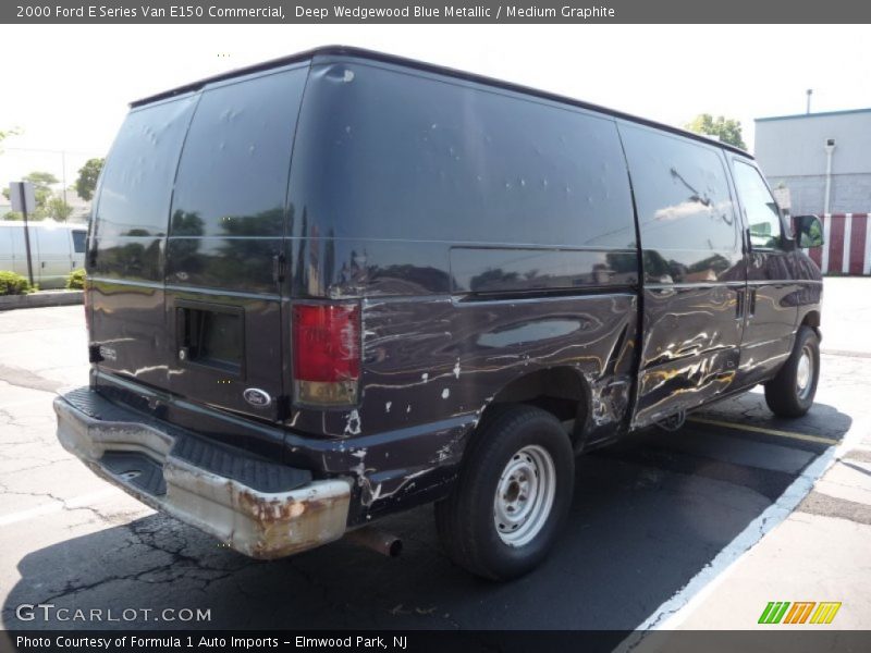 Deep Wedgewood Blue Metallic / Medium Graphite 2000 Ford E Series Van E150 Commercial