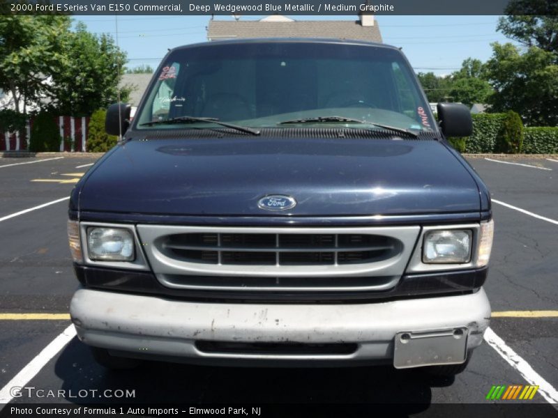 Deep Wedgewood Blue Metallic / Medium Graphite 2000 Ford E Series Van E150 Commercial
