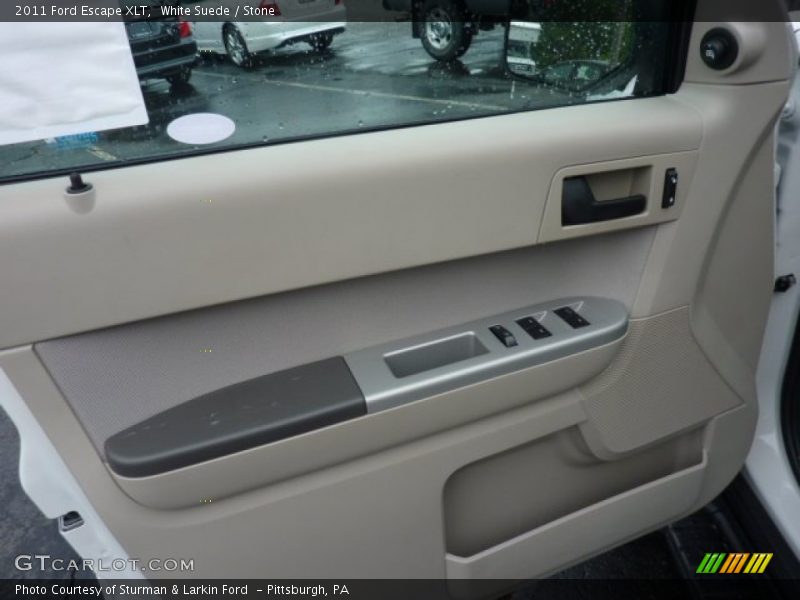 White Suede / Stone 2011 Ford Escape XLT