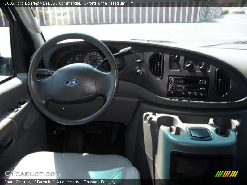 Oxford White / Medium Flint 2003 Ford E Series Van E150 Commercial