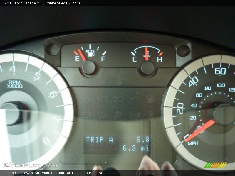 White Suede / Stone 2011 Ford Escape XLT