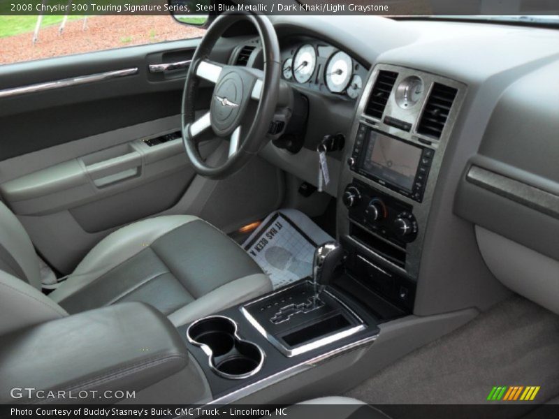 Steel Blue Metallic / Dark Khaki/Light Graystone 2008 Chrysler 300 Touring Signature Series