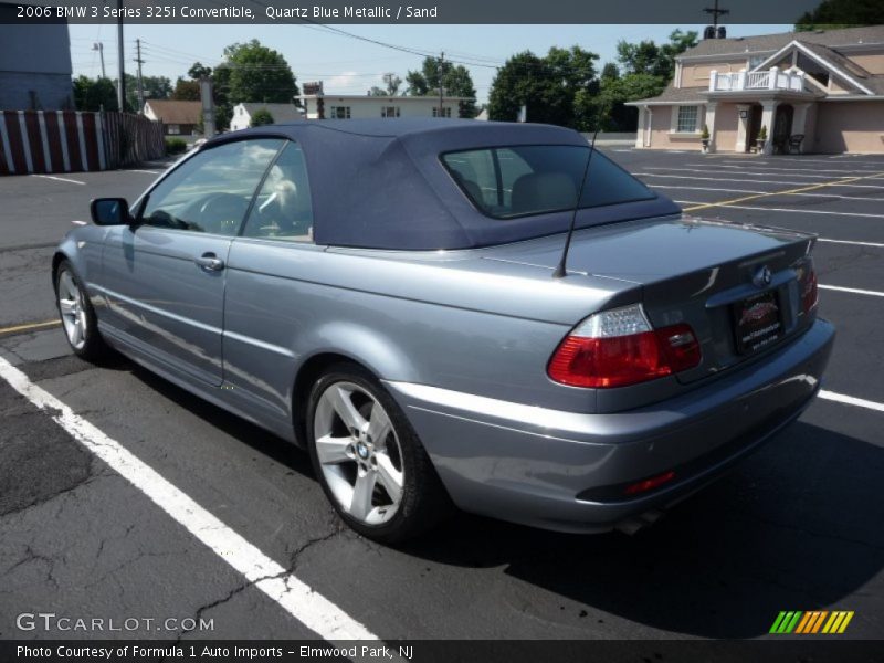 Quartz Blue Metallic / Sand 2006 BMW 3 Series 325i Convertible