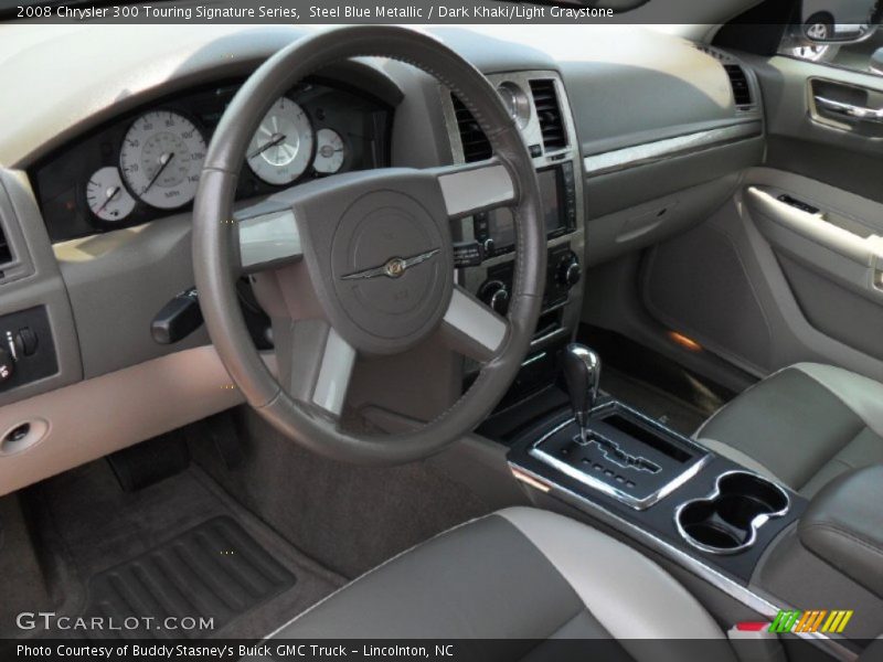 Steel Blue Metallic / Dark Khaki/Light Graystone 2008 Chrysler 300 Touring Signature Series