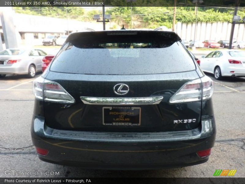 Smokey Granite Mica / Black 2011 Lexus RX 350 AWD