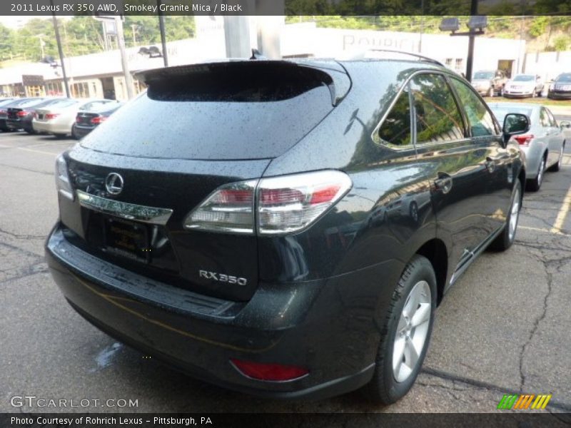 Smokey Granite Mica / Black 2011 Lexus RX 350 AWD