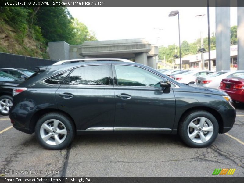 Smokey Granite Mica / Black 2011 Lexus RX 350 AWD