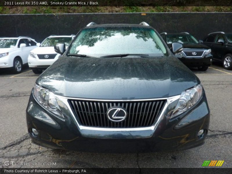 Smokey Granite Mica / Black 2011 Lexus RX 350 AWD