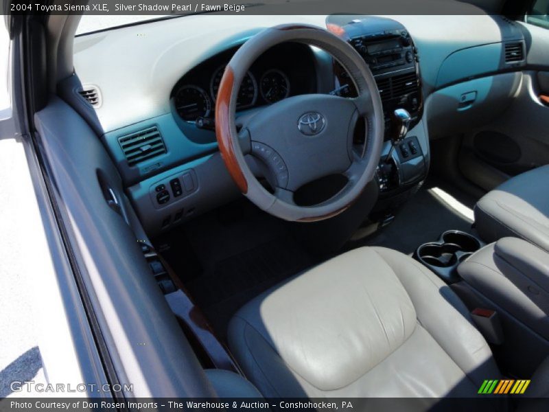 Silver Shadow Pearl / Fawn Beige 2004 Toyota Sienna XLE