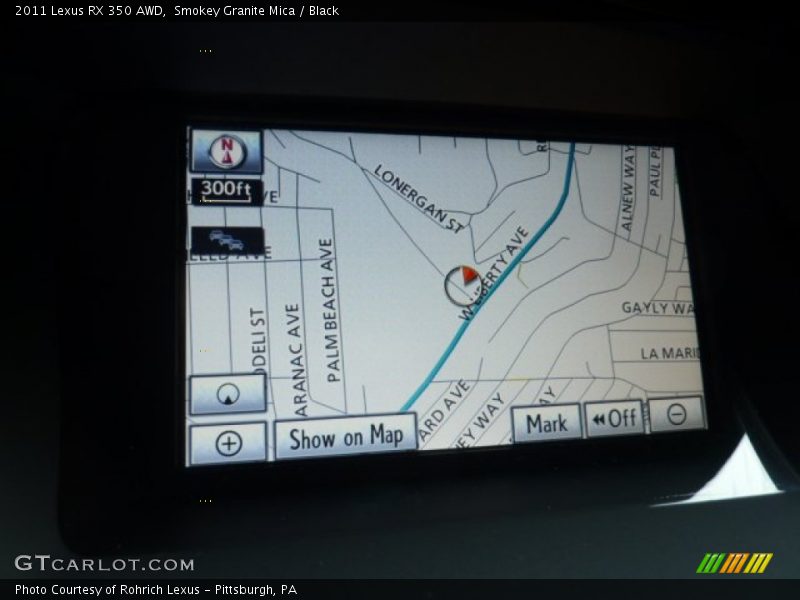 Navigation of 2011 RX 350 AWD