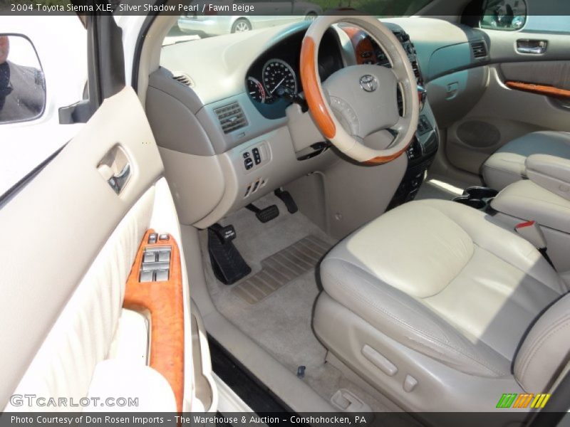 Silver Shadow Pearl / Fawn Beige 2004 Toyota Sienna XLE