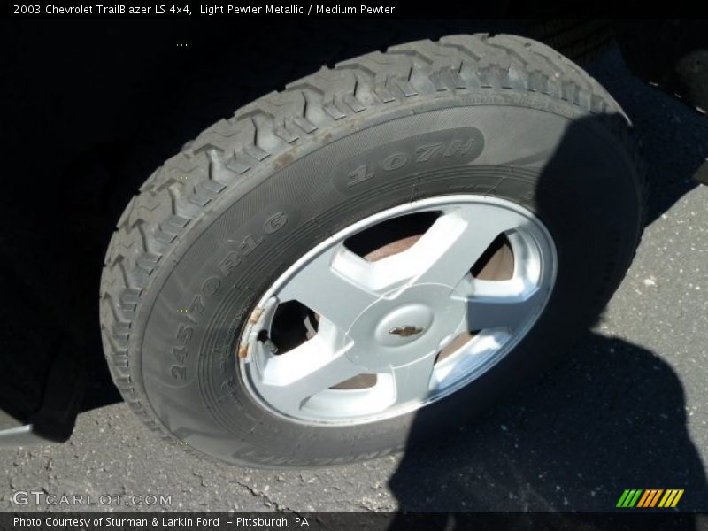 Light Pewter Metallic / Medium Pewter 2003 Chevrolet TrailBlazer LS 4x4