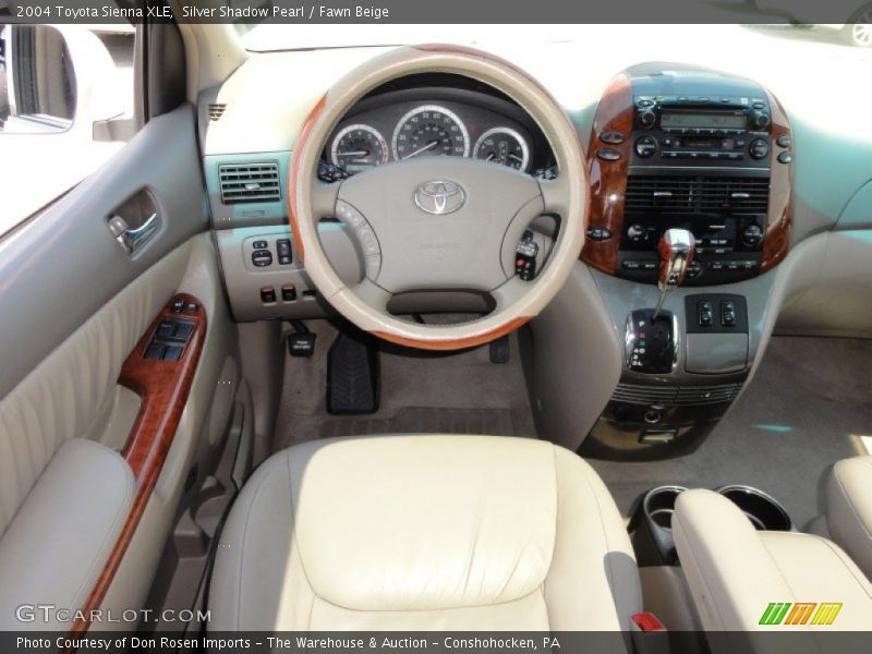 Silver Shadow Pearl / Fawn Beige 2004 Toyota Sienna XLE