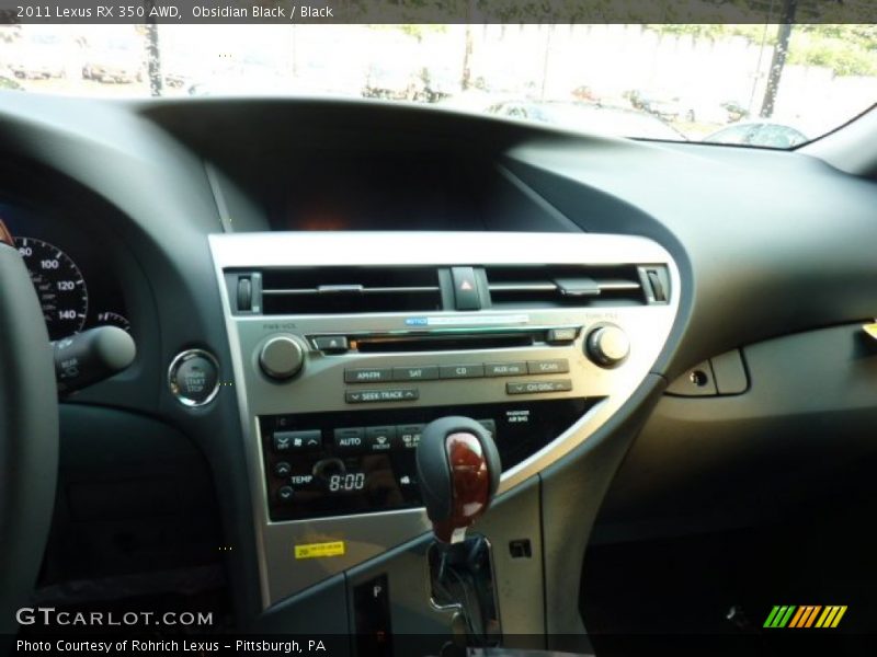 Controls of 2011 RX 350 AWD