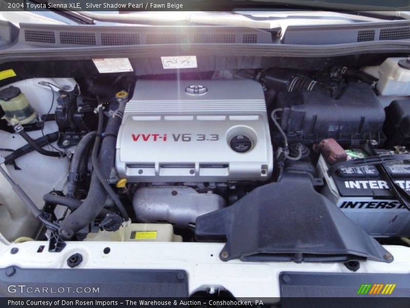 Silver Shadow Pearl / Fawn Beige 2004 Toyota Sienna XLE