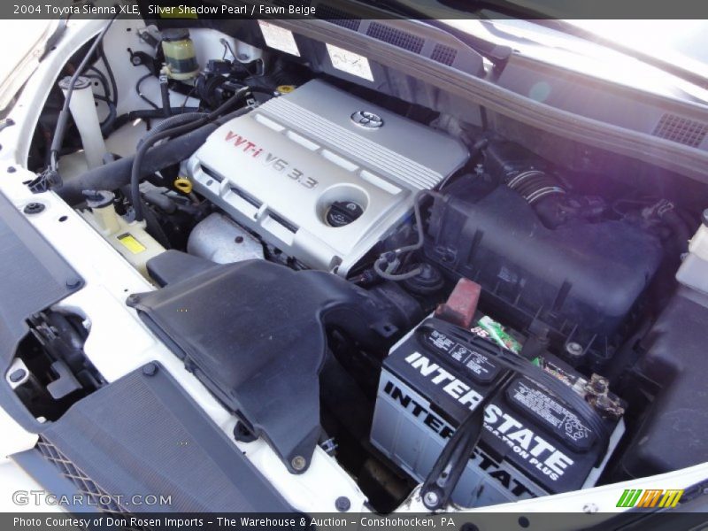 Silver Shadow Pearl / Fawn Beige 2004 Toyota Sienna XLE