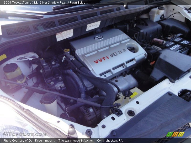 Silver Shadow Pearl / Fawn Beige 2004 Toyota Sienna XLE