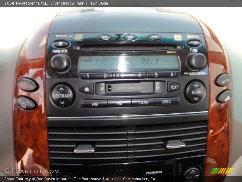 Silver Shadow Pearl / Fawn Beige 2004 Toyota Sienna XLE