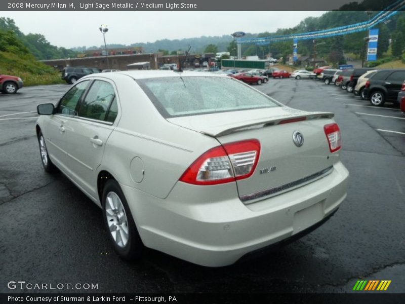Light Sage Metallic / Medium Light Stone 2008 Mercury Milan I4