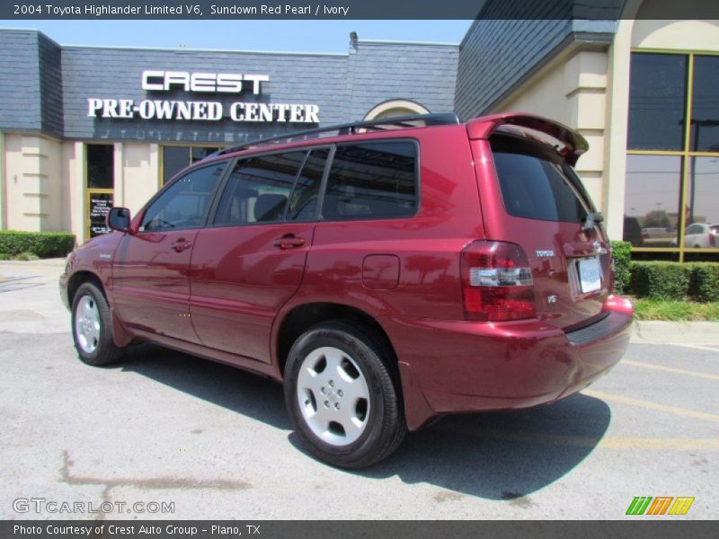 Sundown Red Pearl / Ivory 2004 Toyota Highlander Limited V6