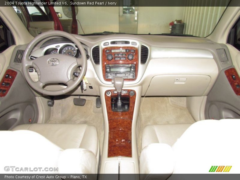 Sundown Red Pearl / Ivory 2004 Toyota Highlander Limited V6