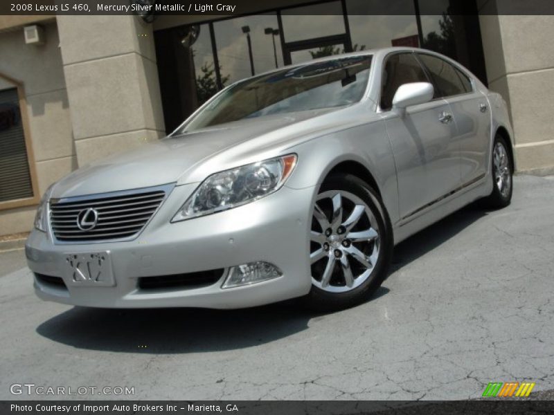 Mercury Silver Metallic / Light Gray 2008 Lexus LS 460