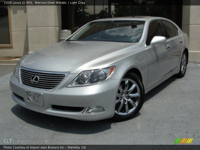 Mercury Silver Metallic / Light Gray 2008 Lexus LS 460
