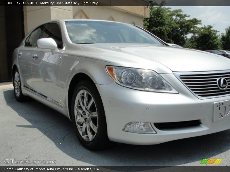 Mercury Silver Metallic / Light Gray 2008 Lexus LS 460