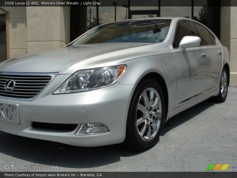 Mercury Silver Metallic / Light Gray 2008 Lexus LS 460